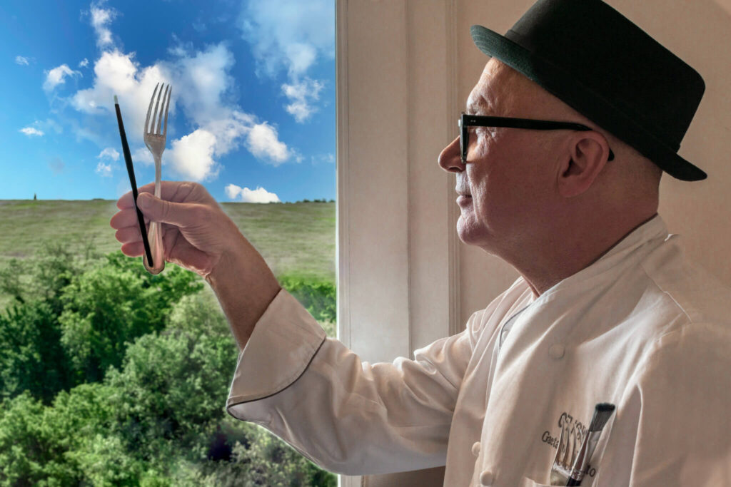 Buon pittore, ottimo artista - Alta ristorazione - Arnolfo Ristorante. Gaetano Trovato